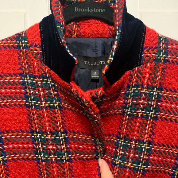 Talbots~ NWT!!~ Holiday Plaid Blazer - Picture 5 of 16